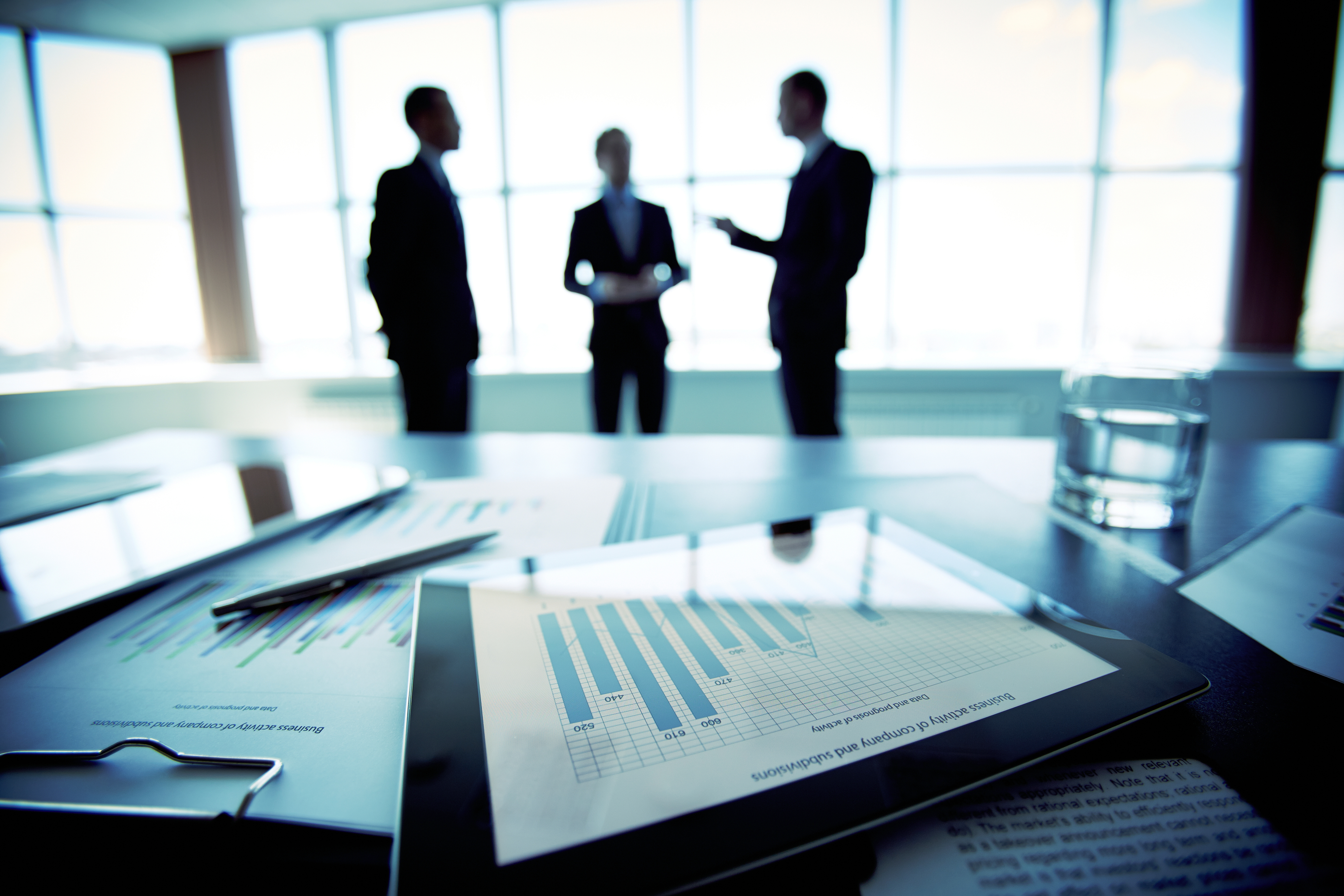 Business leaders in an executive meeting